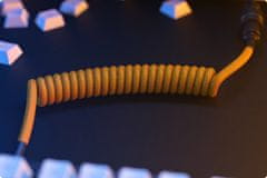 Glorious PC Gaming Kábel USB-A (PC) na USB-C (klávesnica), proti zamotaniu, dvojitý opletený plášť, 5-pinový konektor Aviator, zlatý