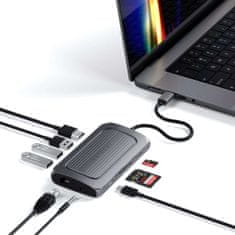 Satechi Viacportový adaptér USB4 s 8K HDMI, Tmavo šedá