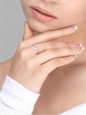 Preciosa Slušivý strieborný prsteň Fresh s kubickou zirkóniou Preciosa Viva 5348 70 (Obvod M (53 - 55 mm))