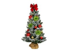 LAALU Ozdobený umelý vianočný stromček GRINCH 60 cm s LED OSVETLENÍM V KVETINÁČI