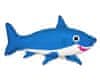 Fóliový balón supershape Žralok modrý 60cm