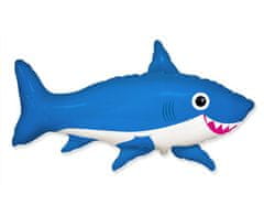 Flexmetal Fóliový balón supershape Žralok modrý 60cm