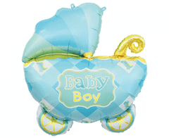 GoDan Fóliový balón supershape Baby Boy kočík 60cm