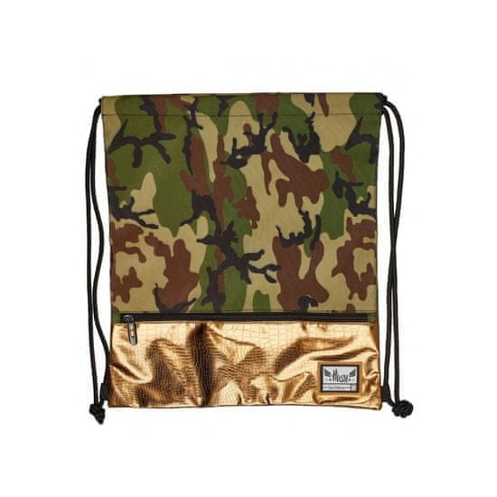 Hash Luxusné vrecúško / taška na chrbát HASH, Gold Army, HS-127, 507019015