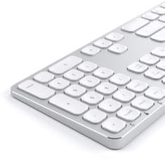 Satechi Hliníková drôtová USB klávesnica pre Mac OS, strieborná
