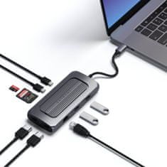Satechi Viacportový adaptér USB-C Mx, tmavosivý