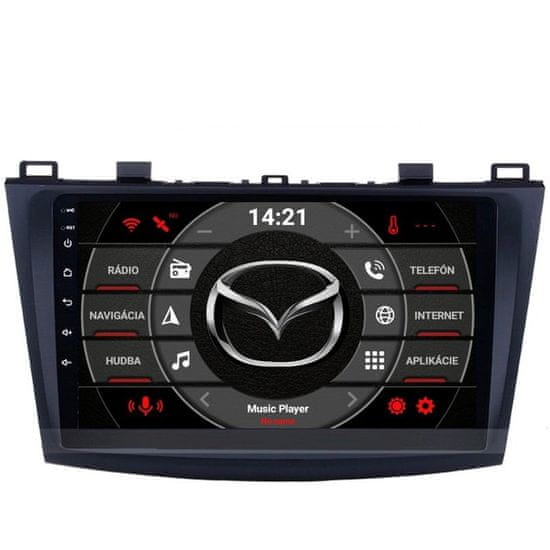 TomiMax 255 Android 12 autorádio Mazda 3 2010-2014