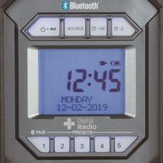 Makita DMR301 aku rádio s nabíjačkou, DAB, Bluetooth, Li-ion CXT 10,8/12V, LXT14,4/18V Z