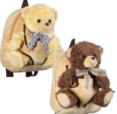 MONOPOL Batoh Plush Backpack Teddy Bear Brown
