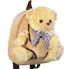 MONOPOL Batoh Plush Backpack Teddy Bear Beige