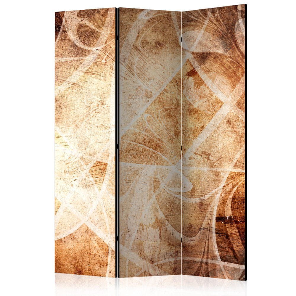 Artgeist Paraván - Hnedá textúra 135x172 plátno na drevenom ráme obojstranná potlač