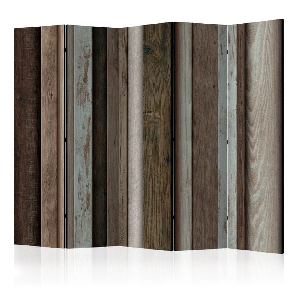 Artgeist Paraván - Drevený vejár II 225x172 plátno na drevenom ráme obojstranná potlač
