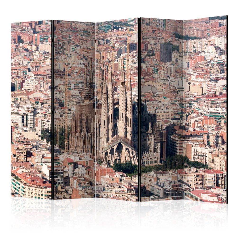 Artgeist Paraván - Srdce Barcelony II 225x172 plátno na drevenom ráme obojstranná potlač