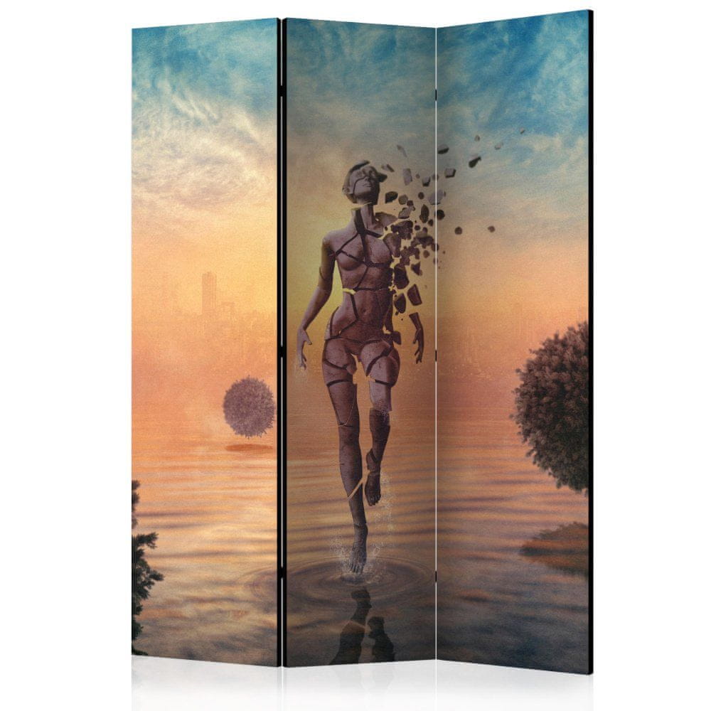 Artgeist Paraván - Chôdza po vode 135x172 plátno na drevenom ráme obojstranná potlač