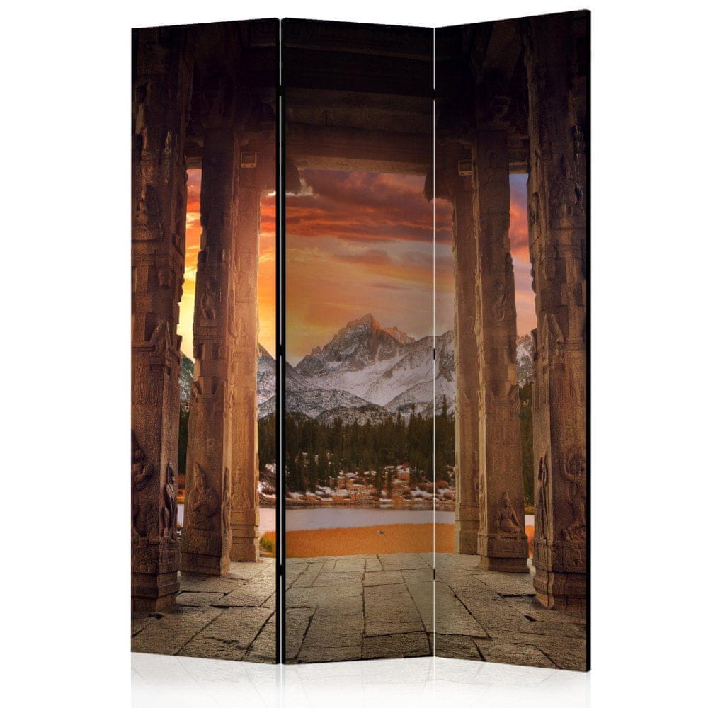 Artgeist Paraván - Cesta k skalnému chrámu 135x172 plátno na drevenom ráme obojstranná potlač