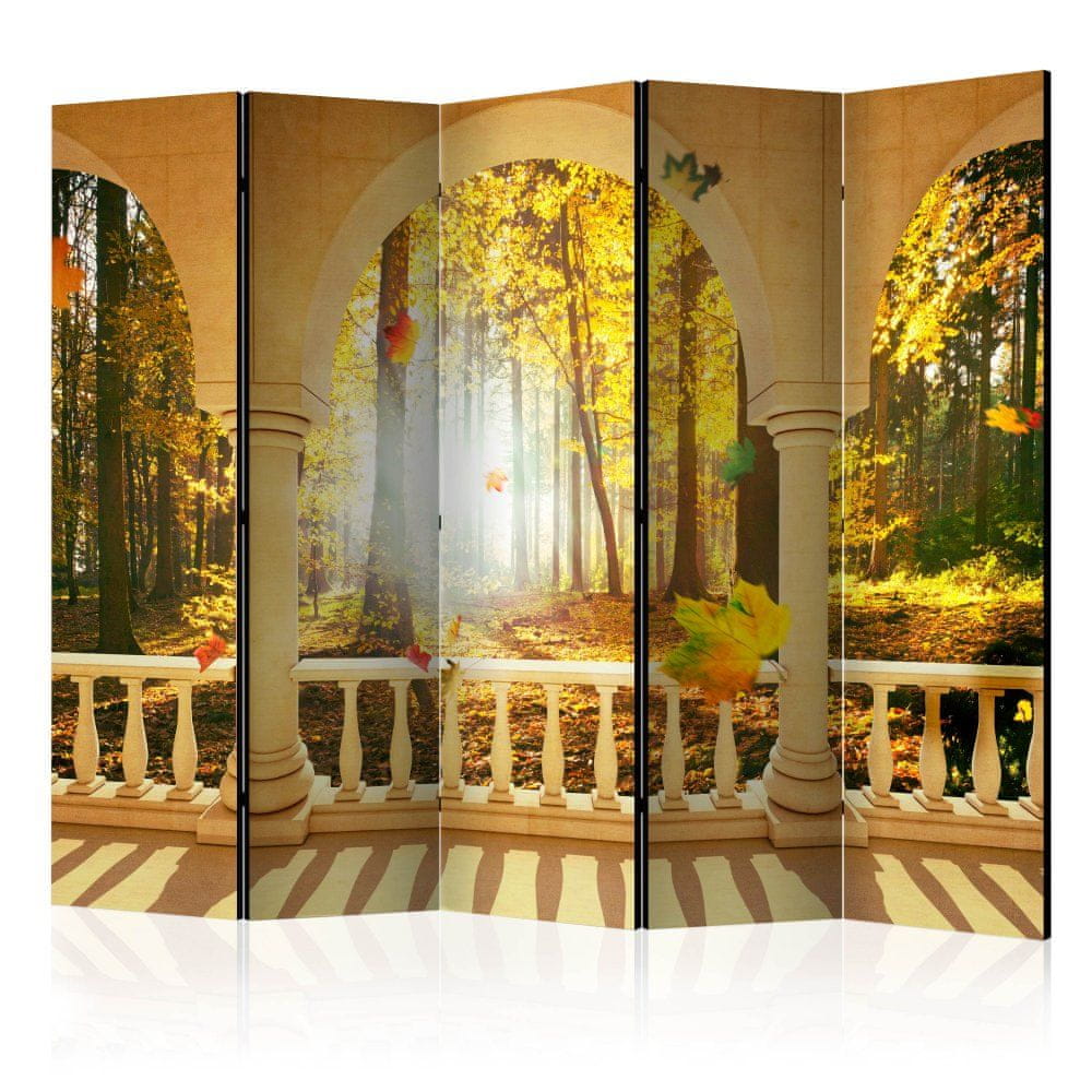 Artgeist Paraván - Sen o jesennom lese II 225x172 plátno na drevenom ráme obojstranná potlač