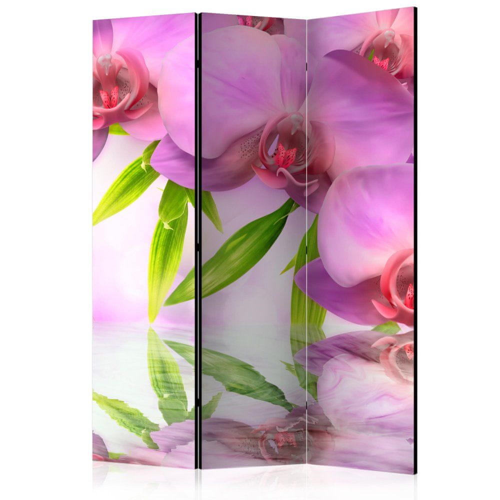 Artgeist Paraván - Kúpele Orchidea 135x172 plátno na drevenom ráme obojstranná potlač
