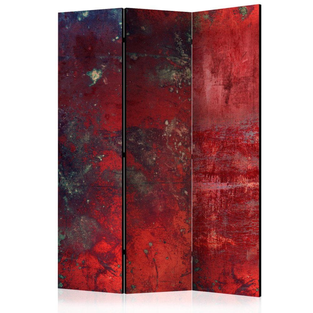 Artgeist Paraván - Červený betón 135x172 plátno na drevenom ráme obojstranná potlač