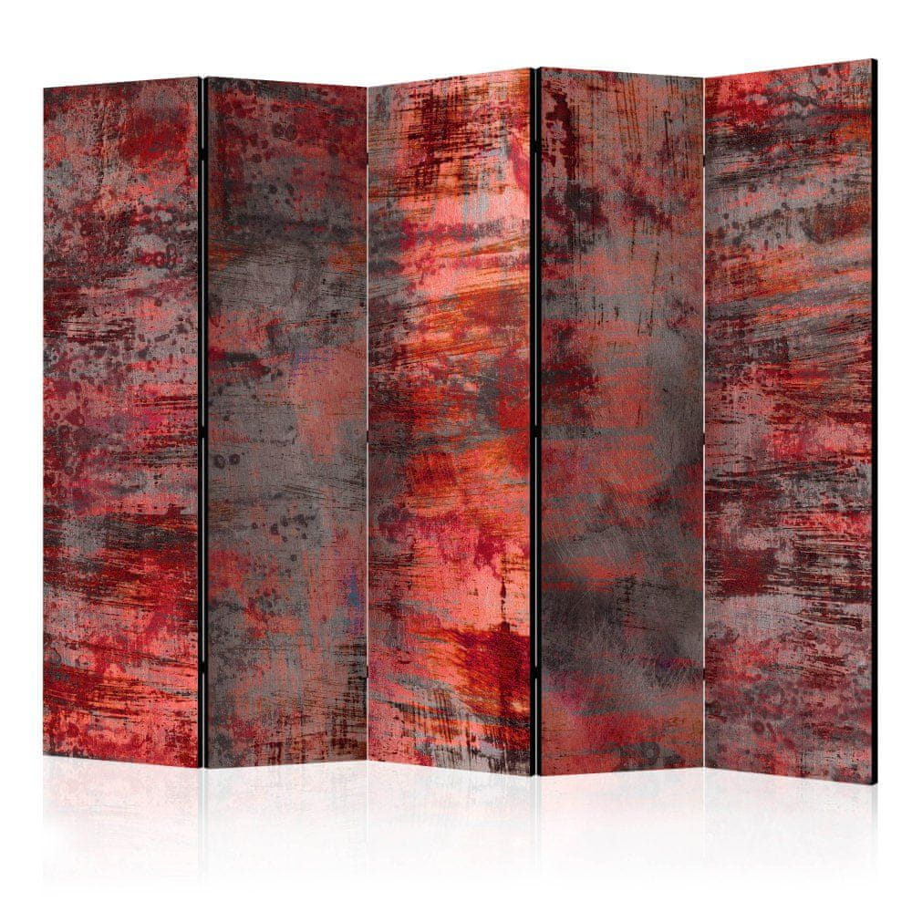 Artgeist Paraván - Červený kov 225x172 plátno na drevenom ráme obojstranná potlač