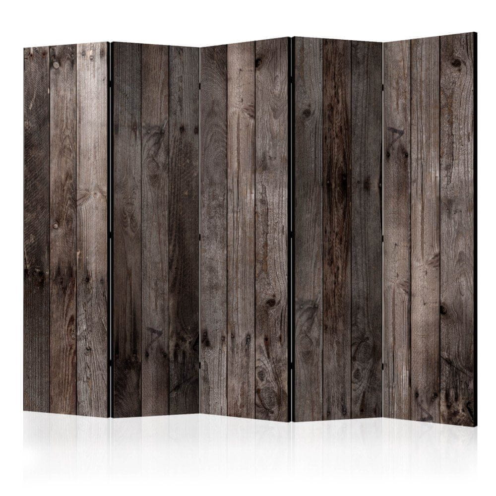 Artgeist Paraván - Dosky s klincami II 225x172 plátno na drevenom ráme obojstranná potlač