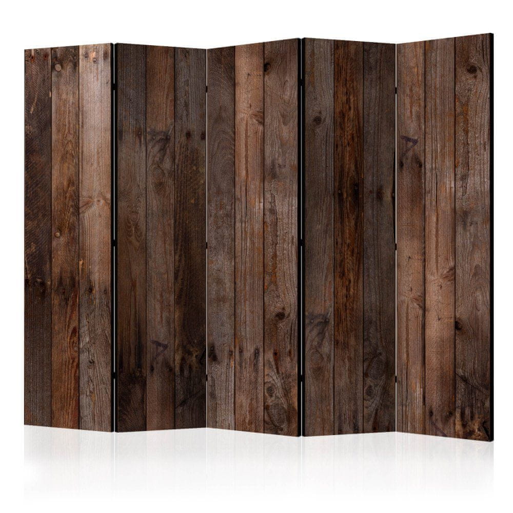 Artgeist Paraván - Drevený prístrešok II 225x172 plátno na drevenom ráme obojstranná potlač