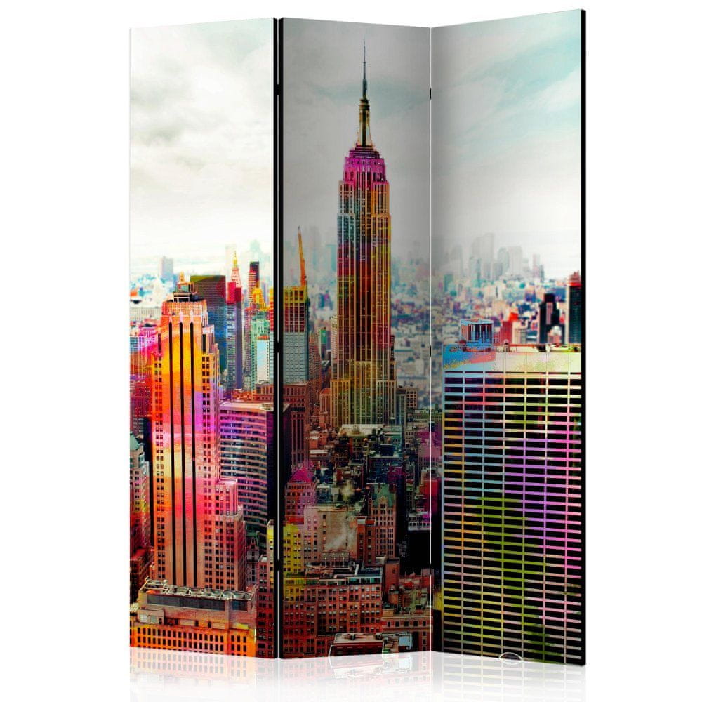 Artgeist Paraván - Farby New Yorku 135x172 plátno na drevenom ráme obojstranná potlač