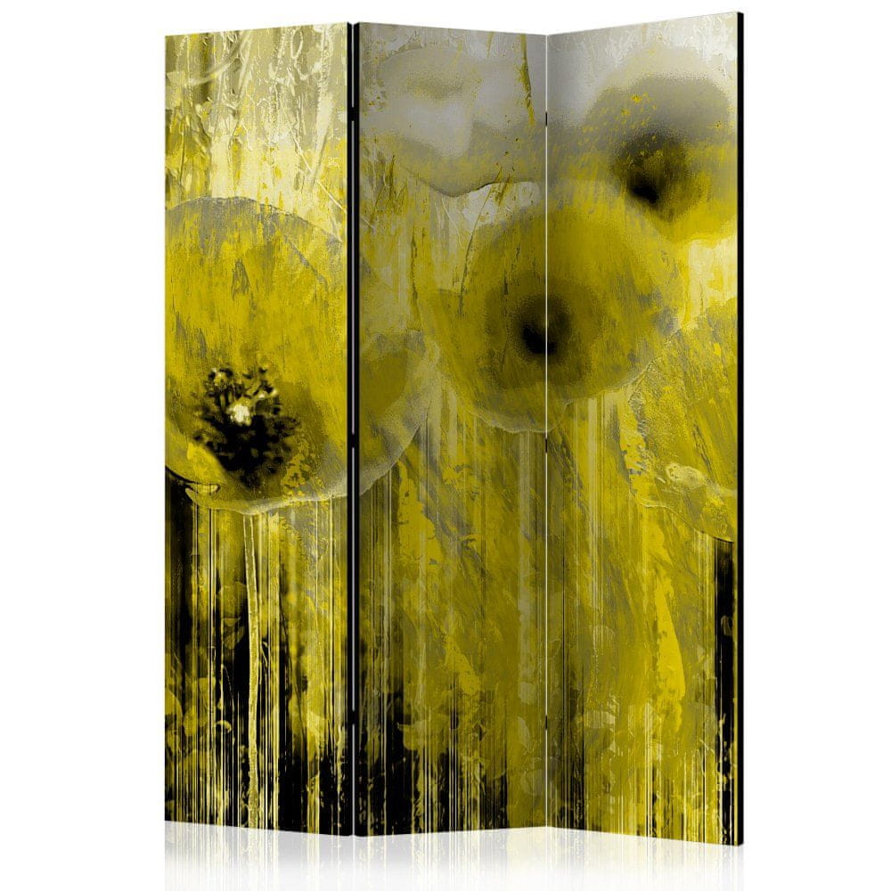 Artgeist Paraván - Žlté šialenstvo 135x172 plátno na drevenom ráme obojstranná potlač