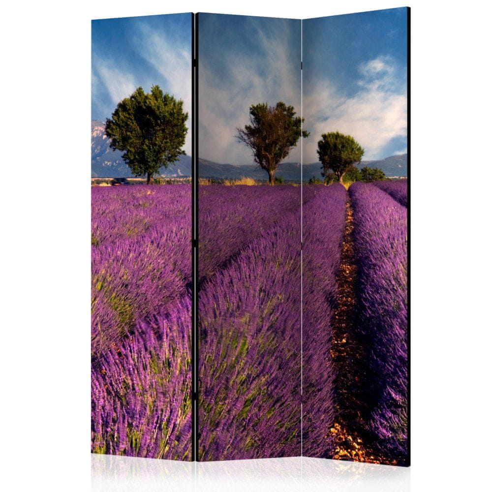 Artgeist Paraván - Levanduľové polia v Provence 135x172 plátno na drevenom ráme obojstranná potlač