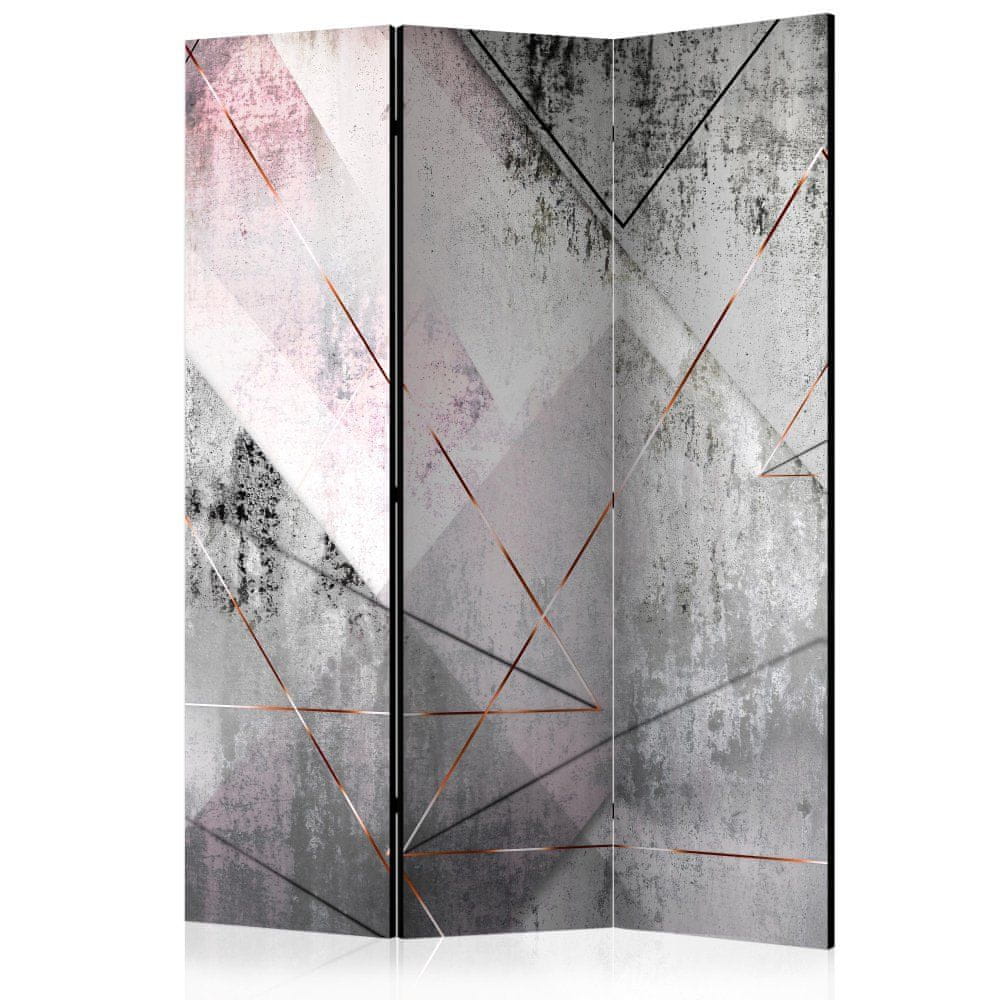 Artgeist Paraván - Trojuholníková perspektíva 135x172 plátno na drevenom ráme obojstranná potlač