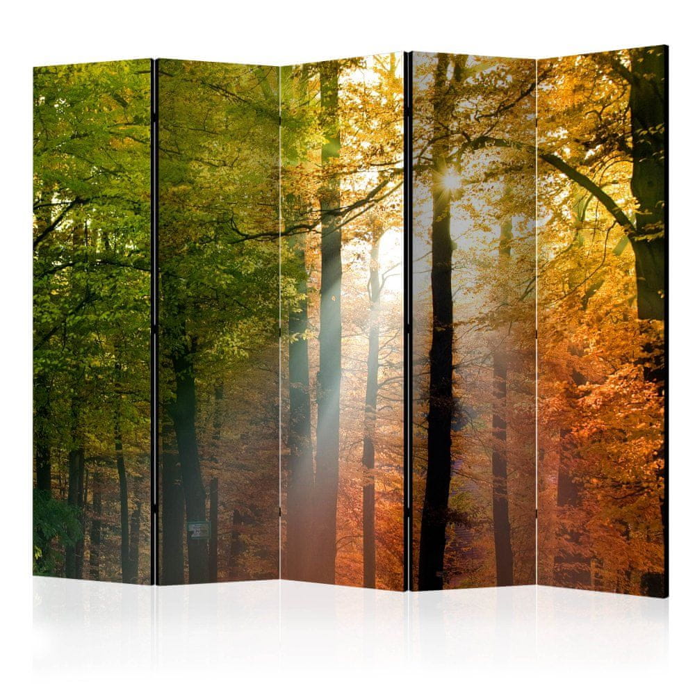 Artgeist Paraván - Farby lesa II 225x172 plátno na drevenom ráme obojstranná potlač