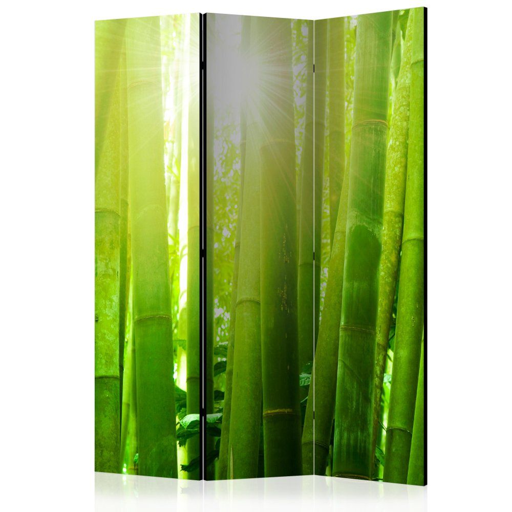 Artgeist Paraván - Slnko a bambus III 135x172 plátno na drevenom ráme obojstranná potlač