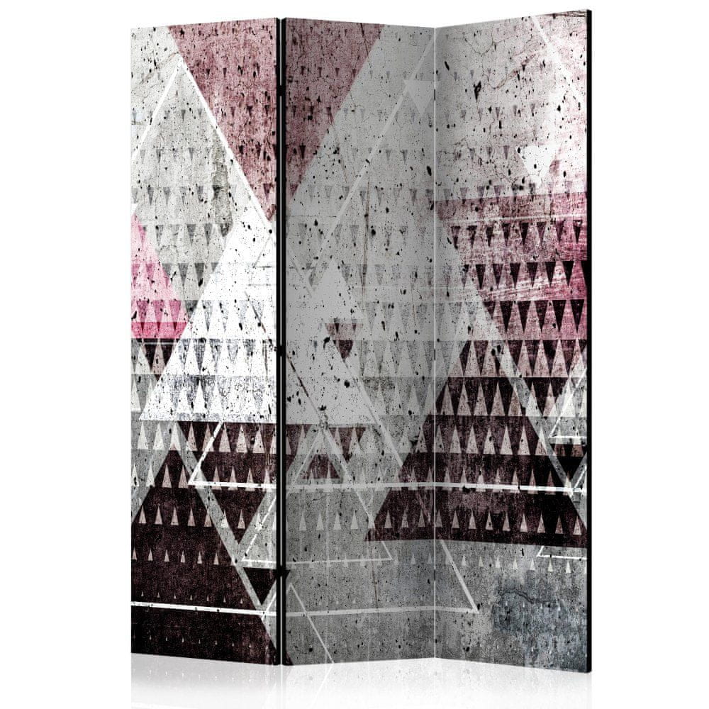 Artgeist Paraván - Trojuholníky 135x172 plátno na drevenom ráme obojstranná potlač