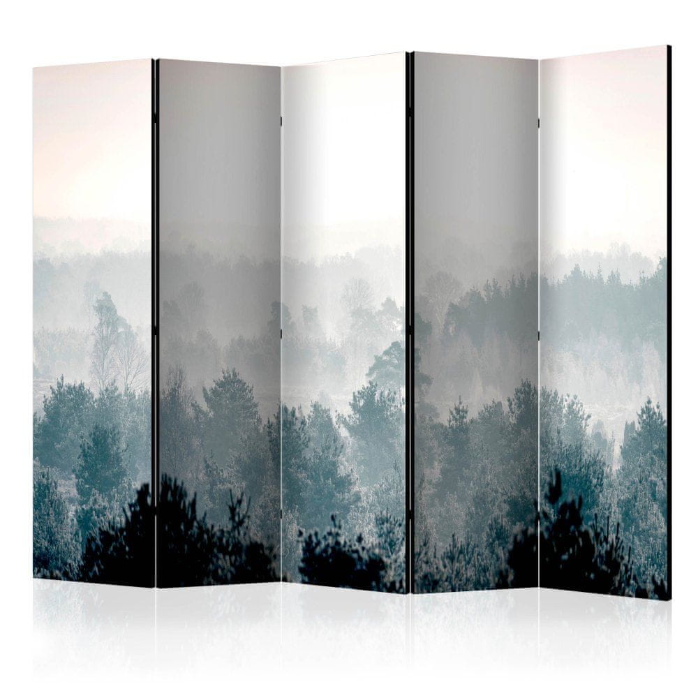 Artgeist Paraván - Zimný les II 225x172 plátno na drevenom ráme obojstranná potlač