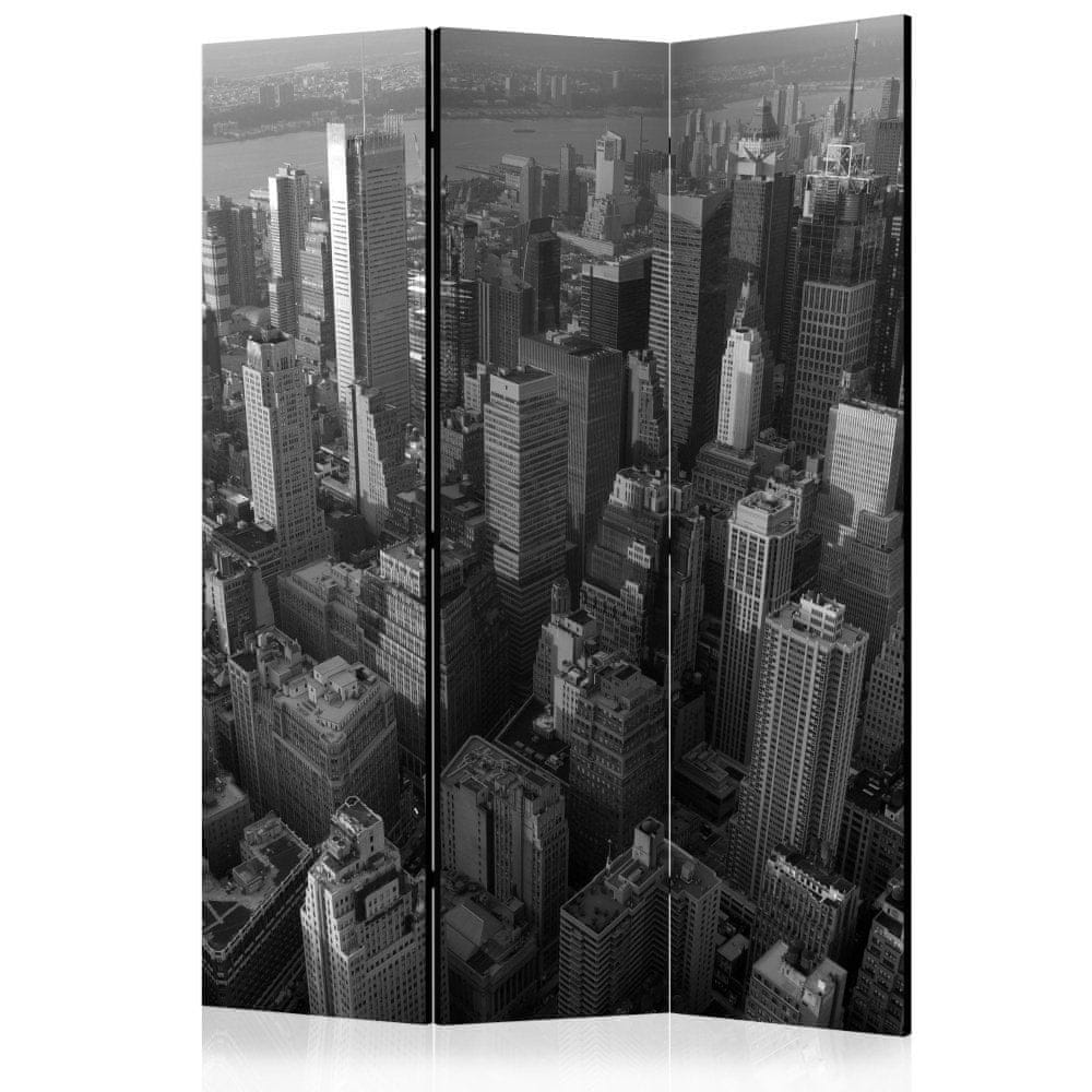 Artgeist Paraván - New York: mrakodrapy (pohľad z vtáčej perspektívy) 135x172 plátno na drevenom ráme obojstranná potlač