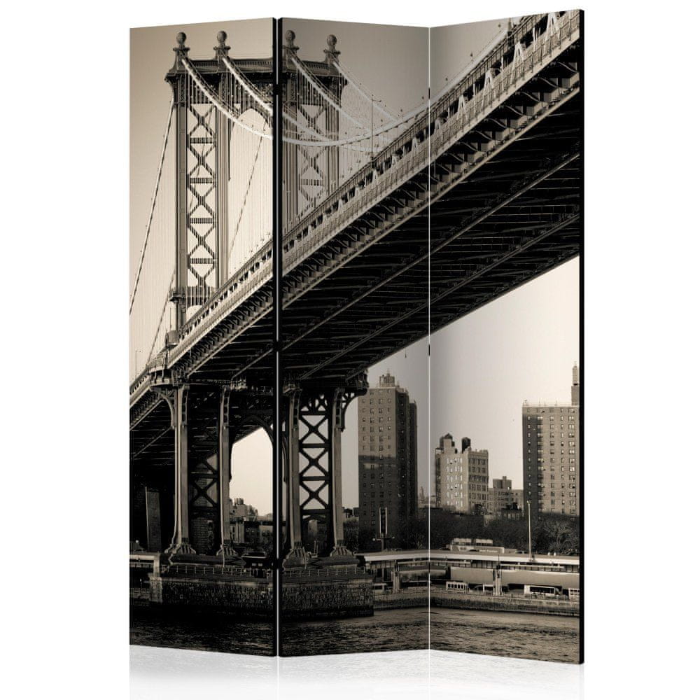 Artgeist Paraván - Manhattanský most, New York 135x172 plátno na drevenom ráme obojstranná potlač