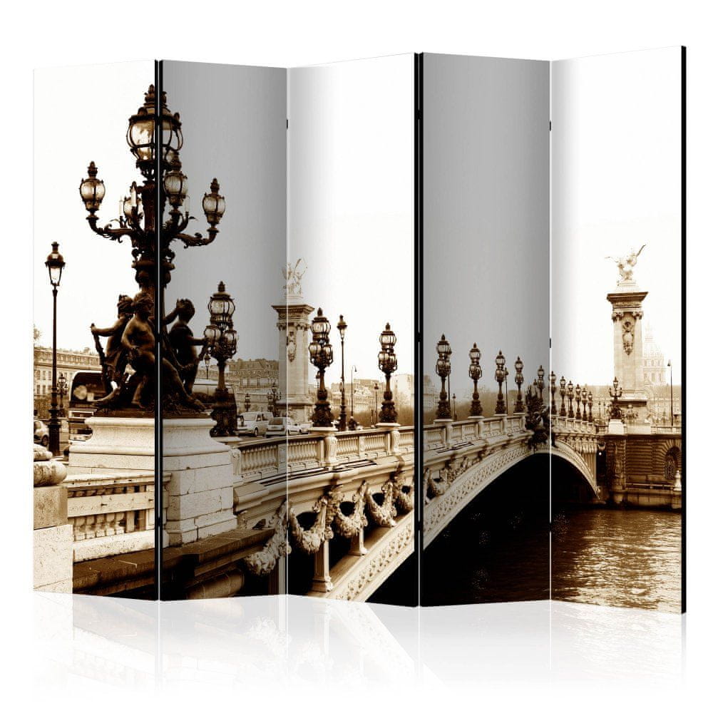 Artgeist Paraván - Most Alexandra III, Paríž II 225x172 plátno na drevenom ráme obojstranná potlač