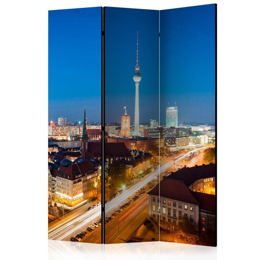 Artgeist Paraván - Nočný Berlín 135x172 plátno na drevenom ráme obojstranná potlač