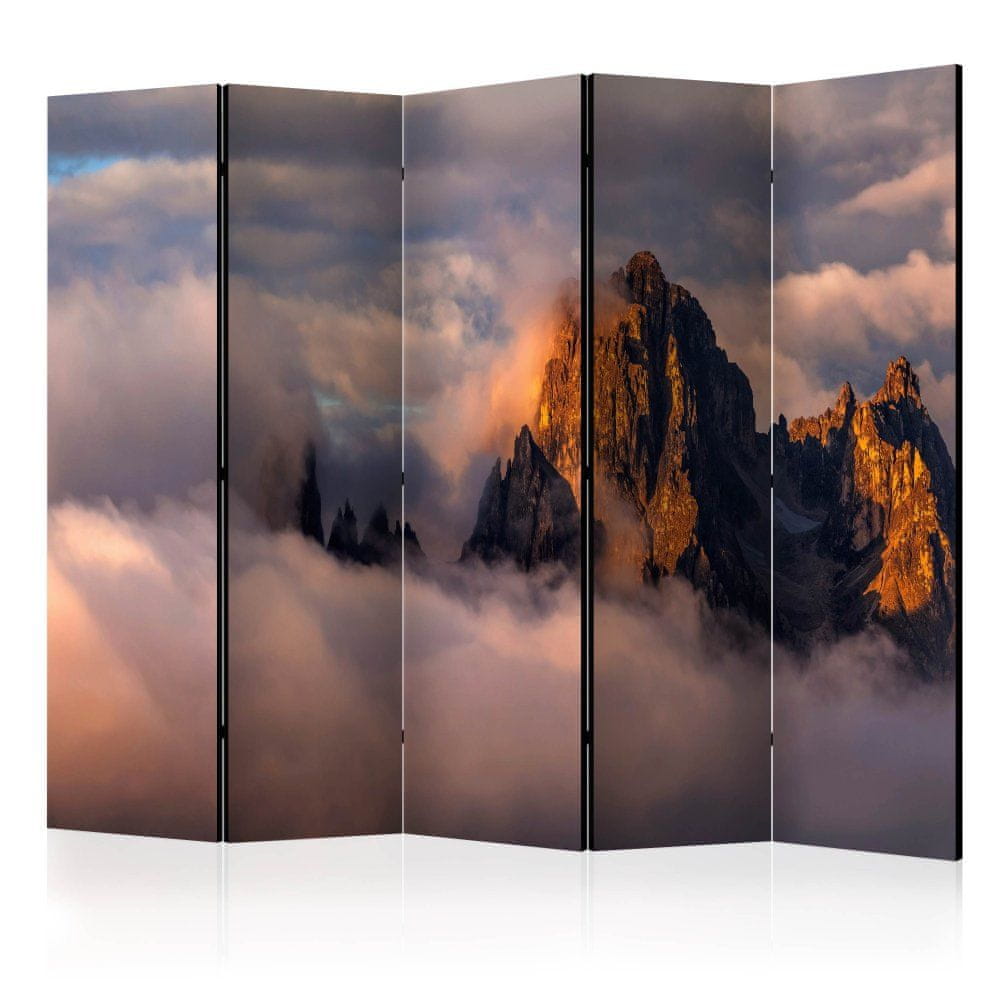 Artgeist Paraván - Hory v oblakoch II 225x172 plátno na drevenom ráme obojstranná potlač