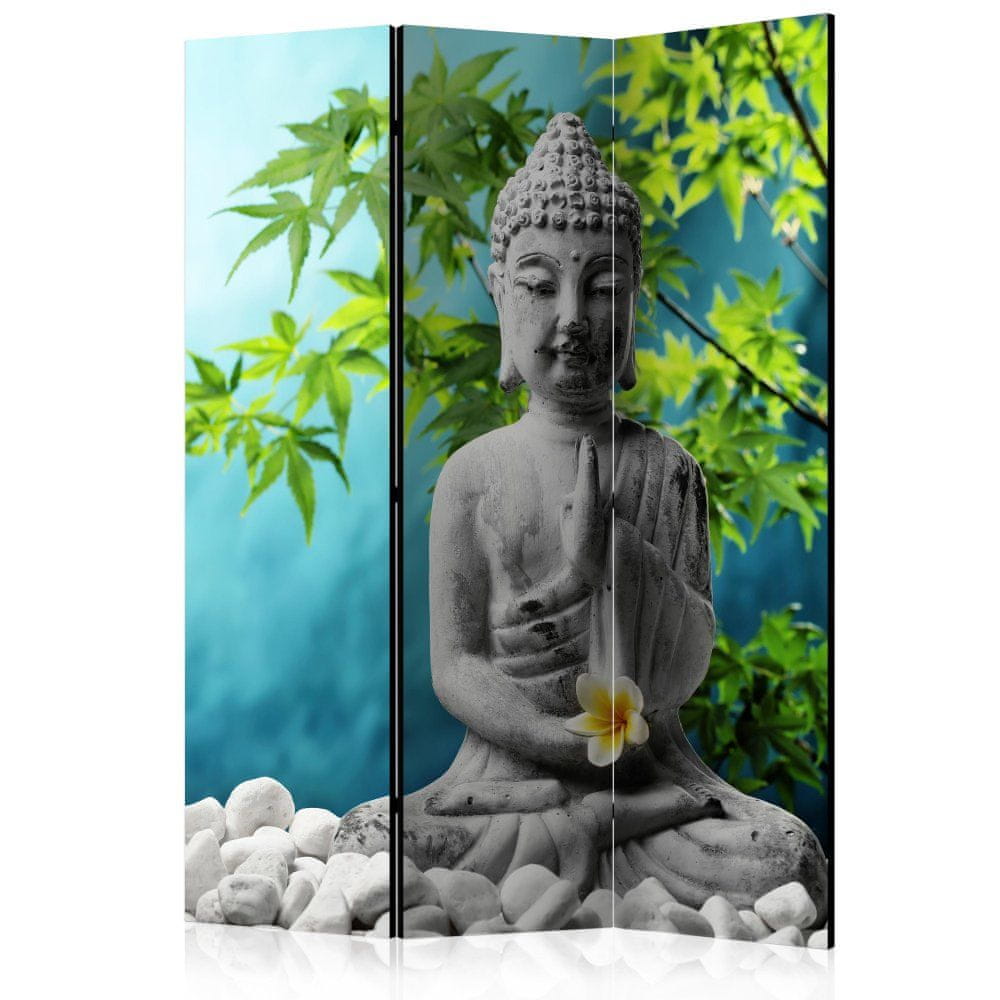 Artgeist Paraván - Budha: Krása meditácie 135x172 plátno na drevenom ráme obojstranná potlač