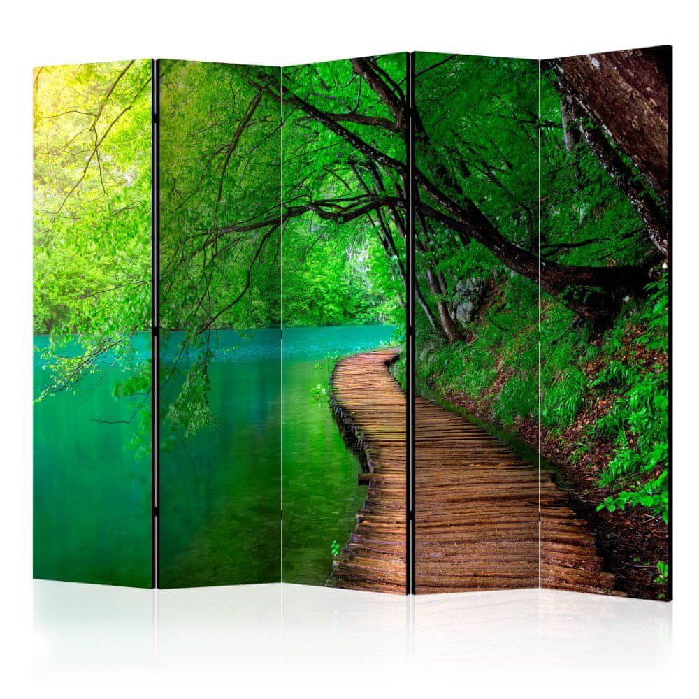 Artgeist Paraván - Zelený mier II 225x172 plátno na drevenom ráme obojstranná potlač