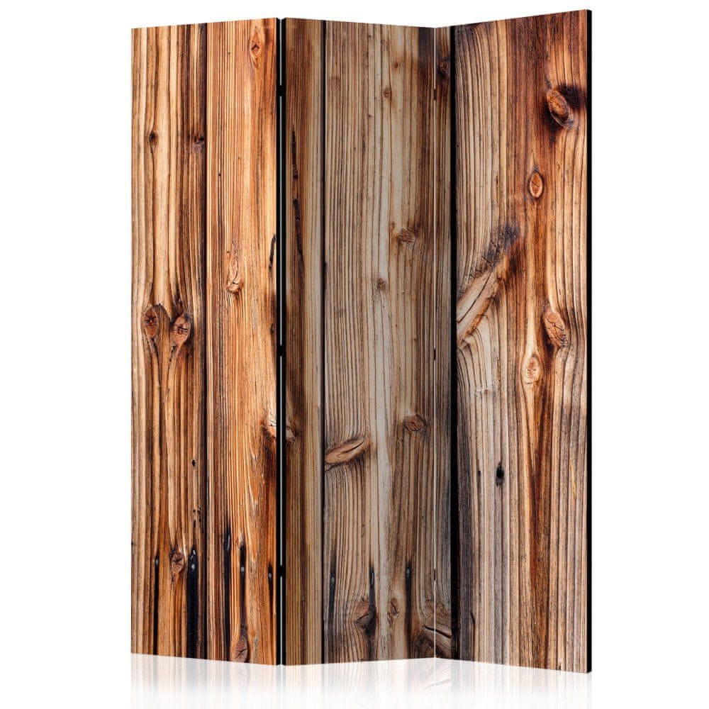 Artgeist Paraván - Drevená komora 135x172 plátno na drevenom ráme obojstranná potlač