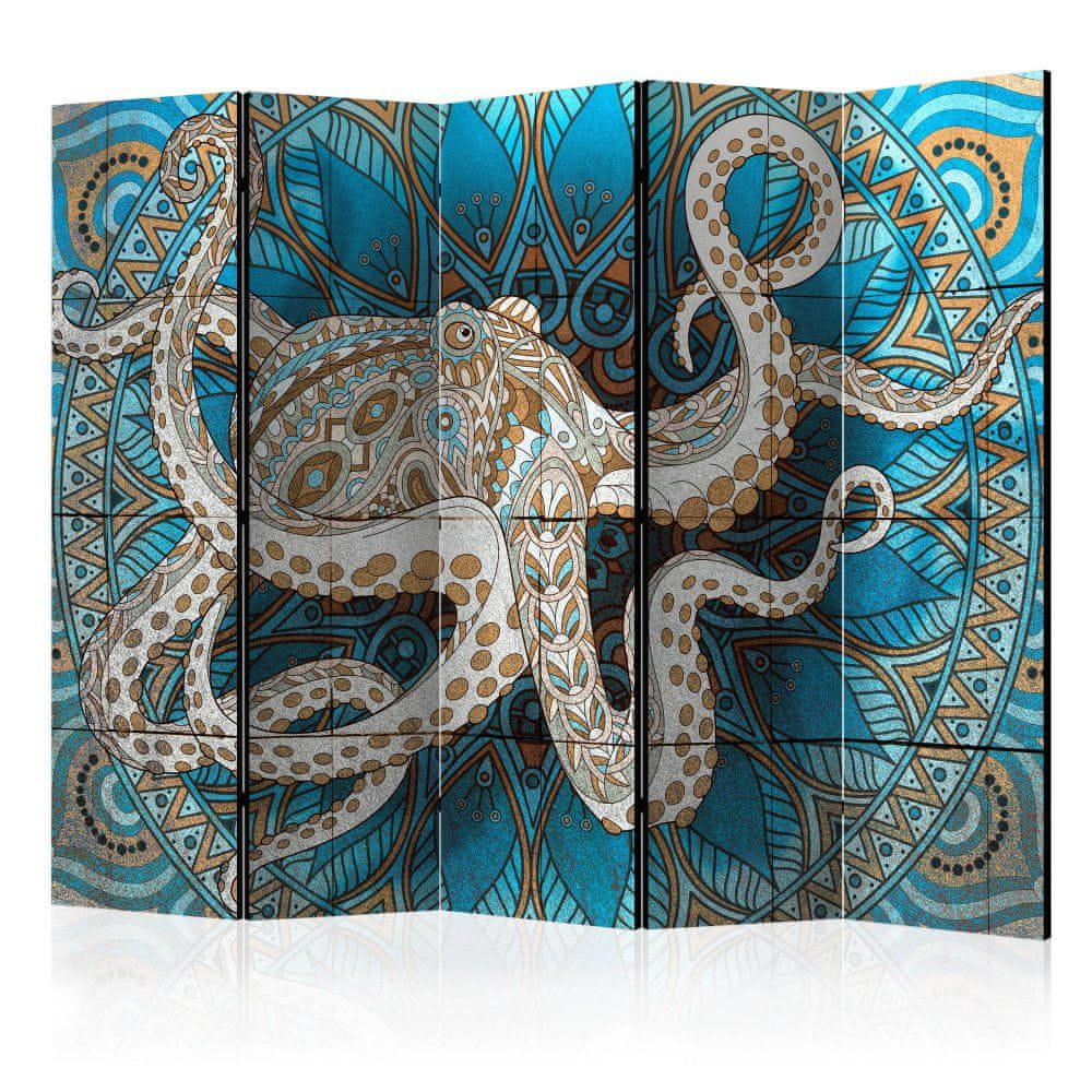 Artgeist Paraván - Zenová chobotnica II 225x172 plátno na drevenom ráme obojstranná potlač