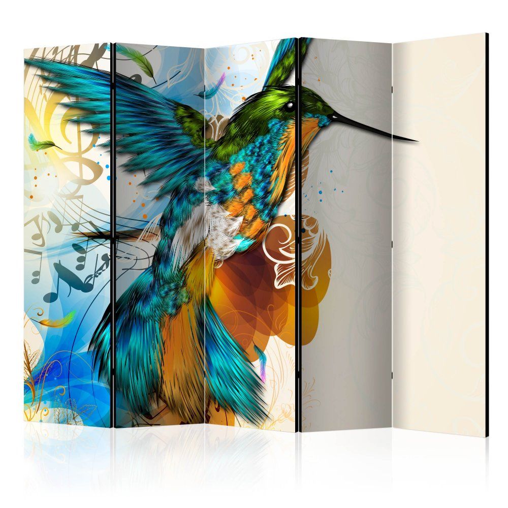 Artgeist Paraván - Podivný vták II 225x172 plátno na drevenom ráme obojstranná potlač