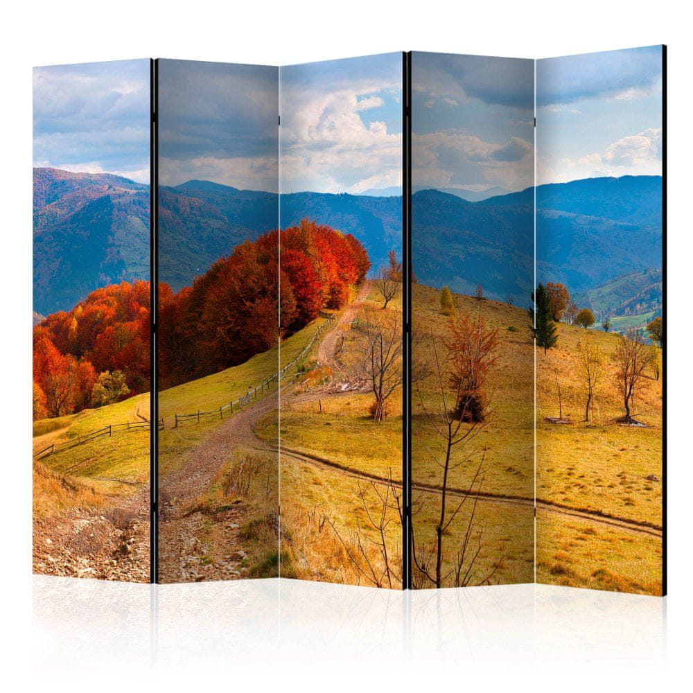 Artgeist Paraván - Jesenná krajina v Karpatoch II 225x172 plátno na drevenom ráme obojstranná potlač