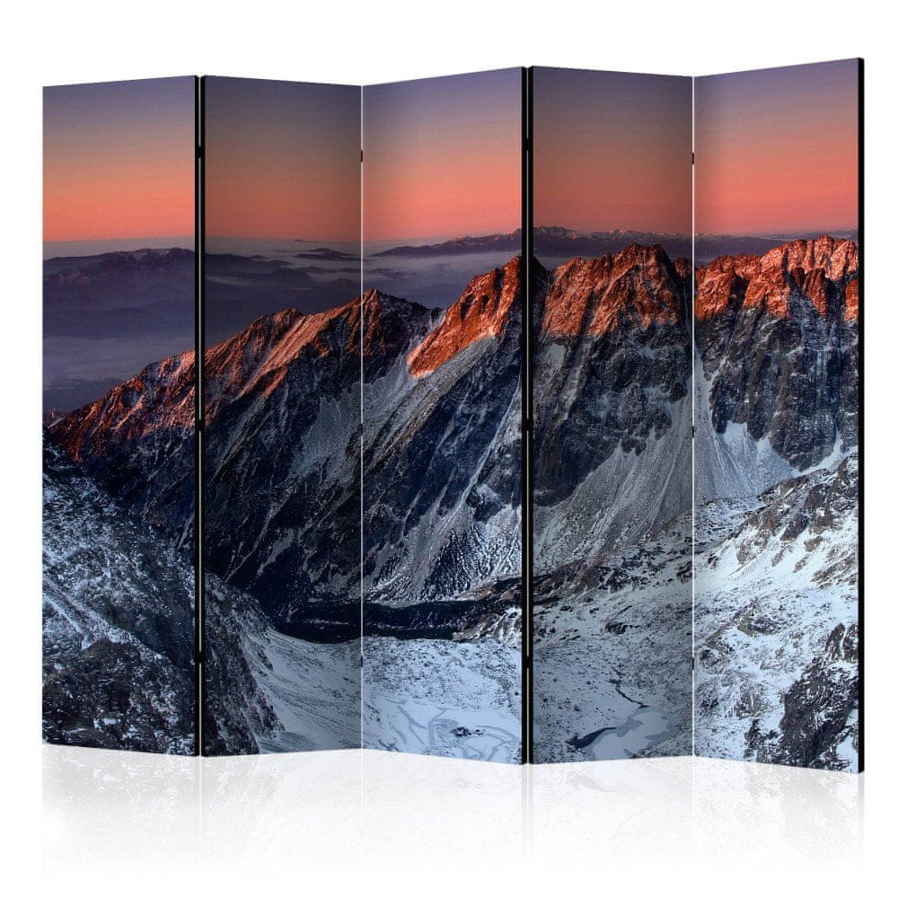 Artgeist Paraván - Krásny východ slnka v Skalistých horách II 225x172 plátno na drevenom ráme obojstranná potlač
