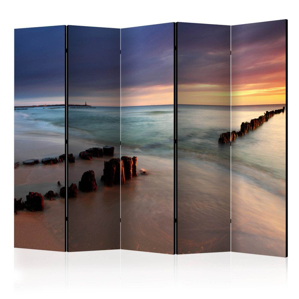 Artgeist Paraván - Pláž - Východ slnka II 225x172 plátno na drevenom ráme obojstranná potlač