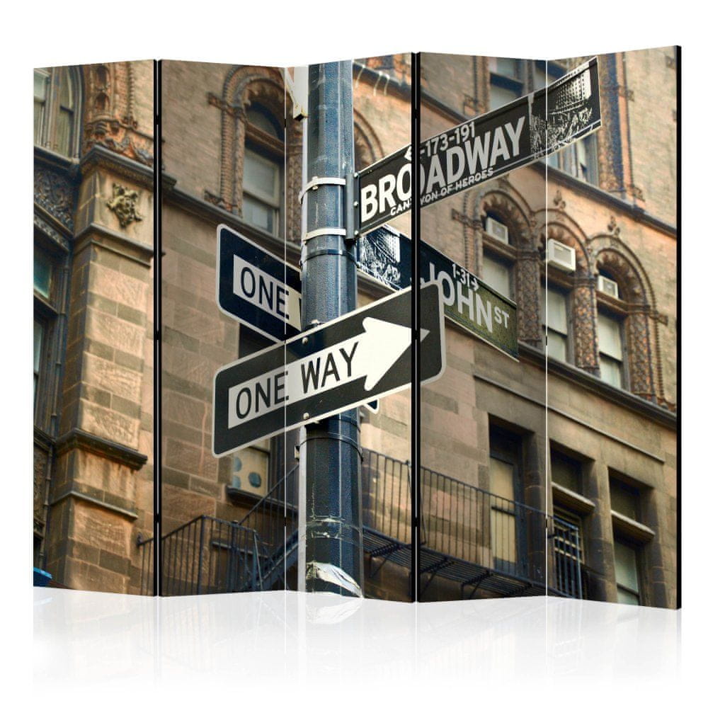 Artgeist Paraván - Všetky cesty vedú na Broadway II 225x172 plátno na drevenom ráme obojstranná potlač