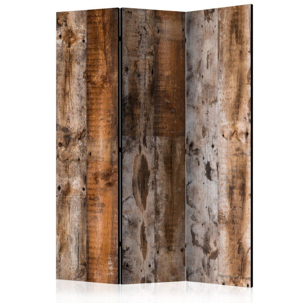 Artgeist Paraván - Starožitné drevo 135x172 plátno na drevenom ráme obojstranná potlač
