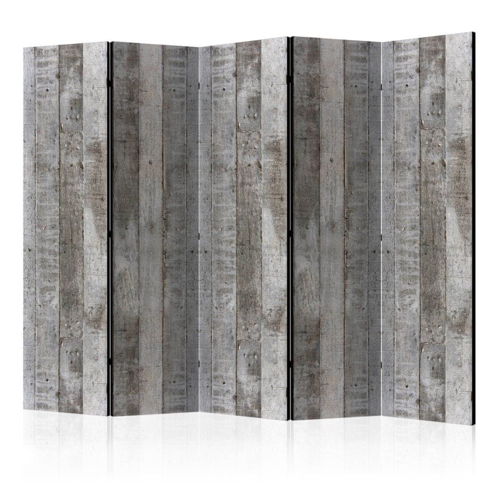Artgeist Paraván - Betónové drevo II 225x172 plátno na drevenom ráme obojstranná potlač