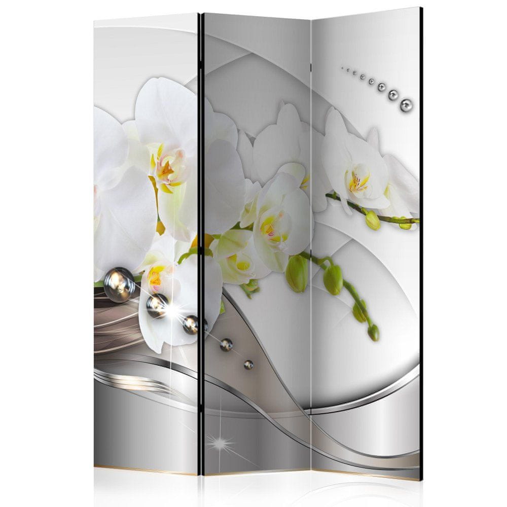 Artgeist Paraván - Perlový tanec orchideí 135x172 plátno na drevenom ráme obojstranná potlač